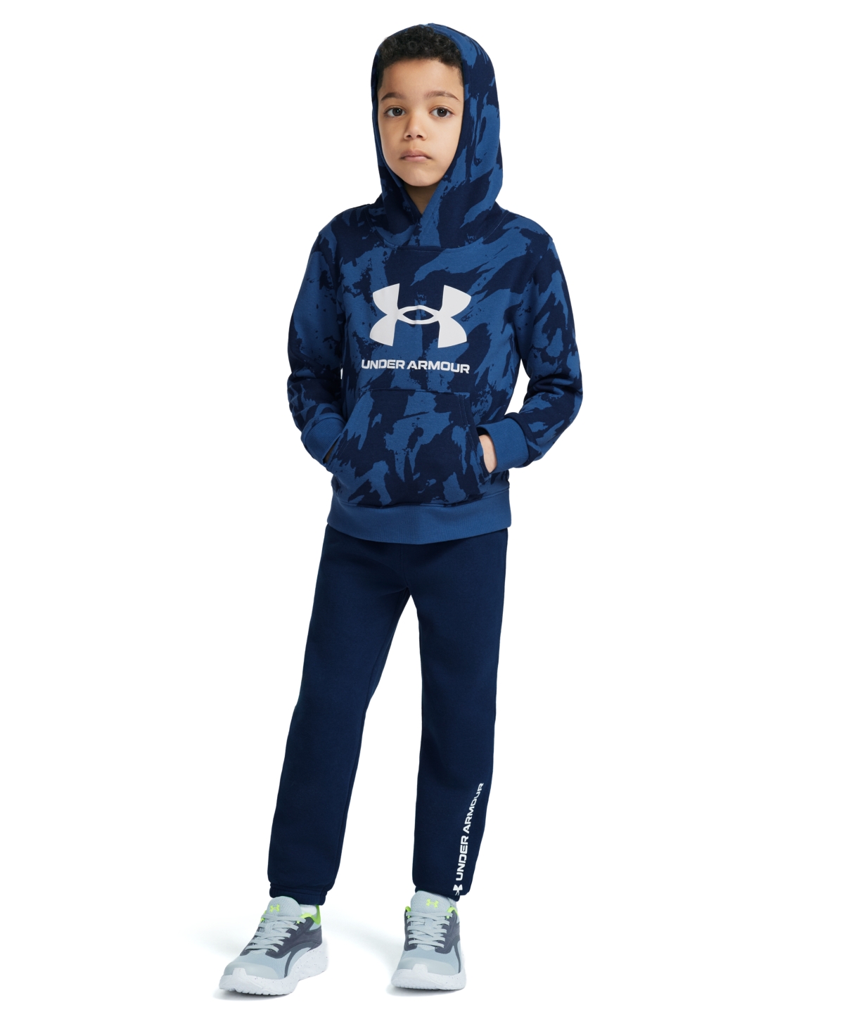 Under Armour Boys' 2T-7 Long-Sleeve Hoodie and Pants, 2-Piece Set