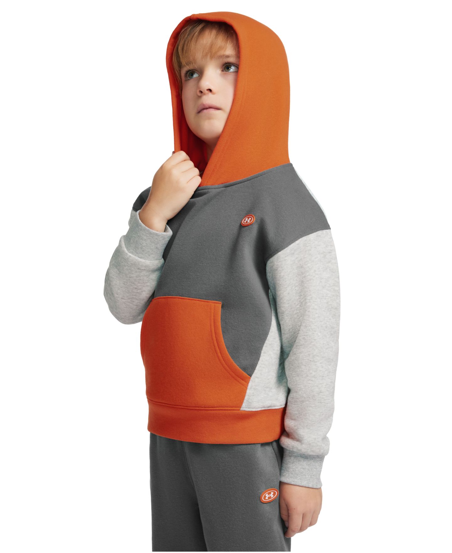 Детский комплект Under Armour: свитшот с длинным рукавом и брюки, 2 предмета, цвет: Серый — фото 4