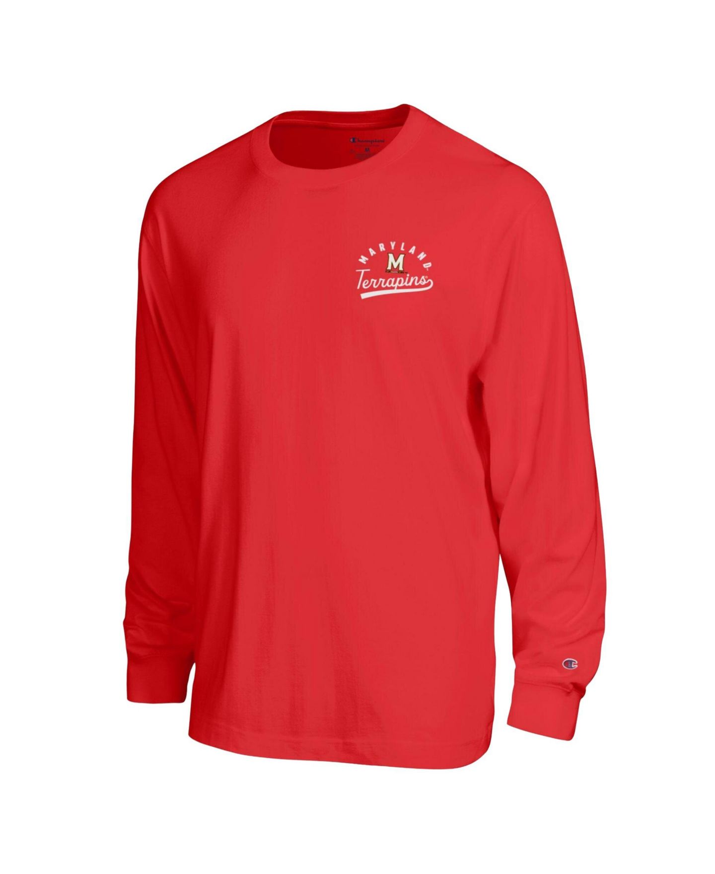 Мужская футболка Champion Red Maryland Terrapins Laminated All-Star Long Sleeve — фото 2