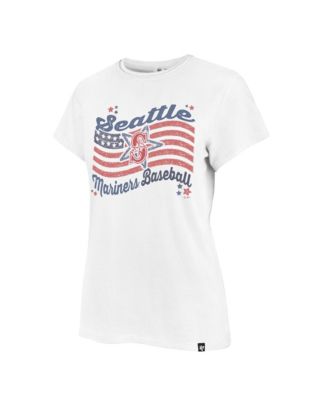 47 Brand Women's White Seattle Mariners Americana Regional Frankie T-Shirt