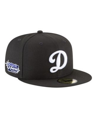 Men's Black Los Angeles Dodgers Blue Heaven On Earth Marquee Patch 59FIFTY Fitted Hat