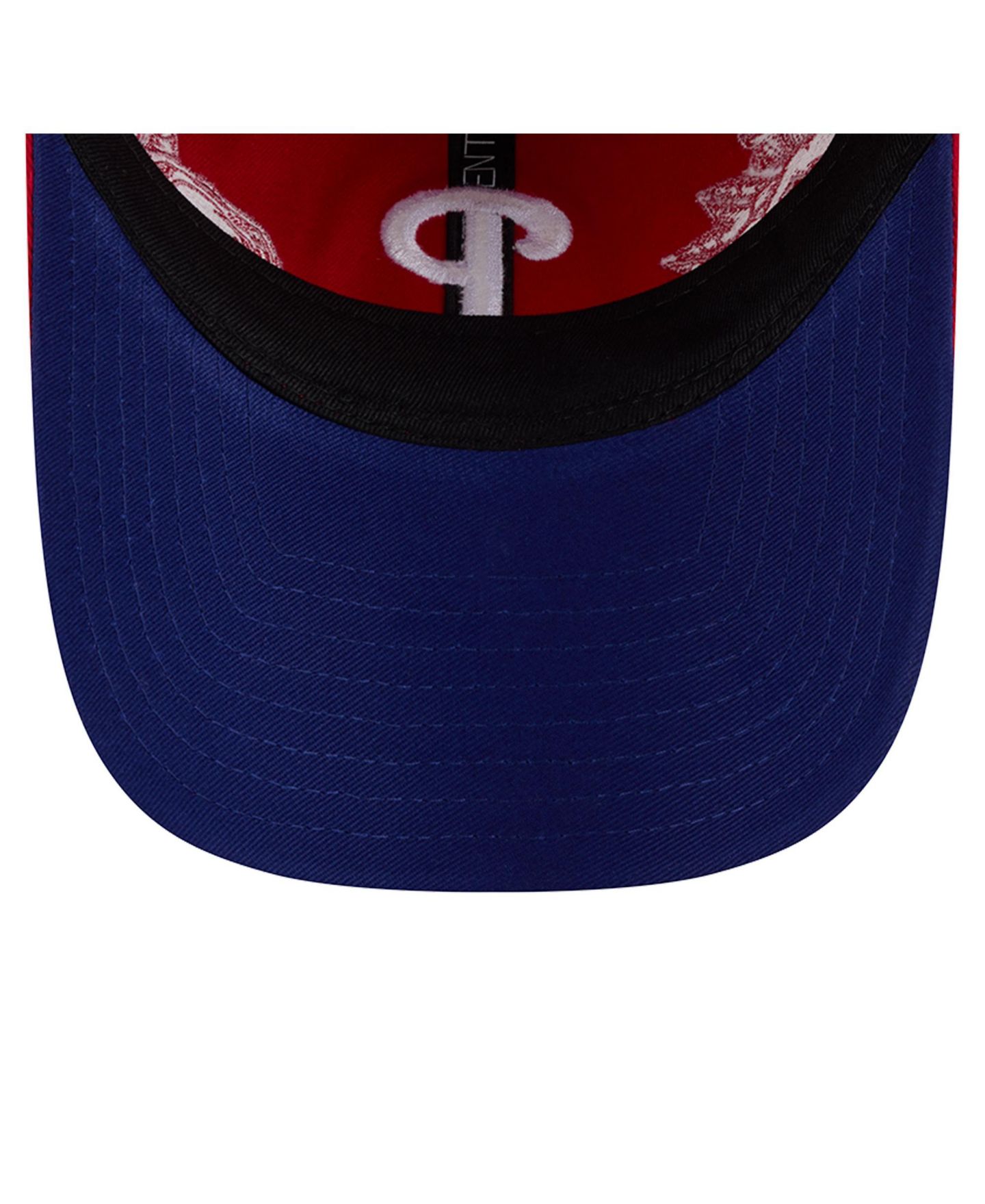 Женская кепка New Era Red Philadelphia Phillies Roses 9TWENTY Adjustable Hat — фото 2