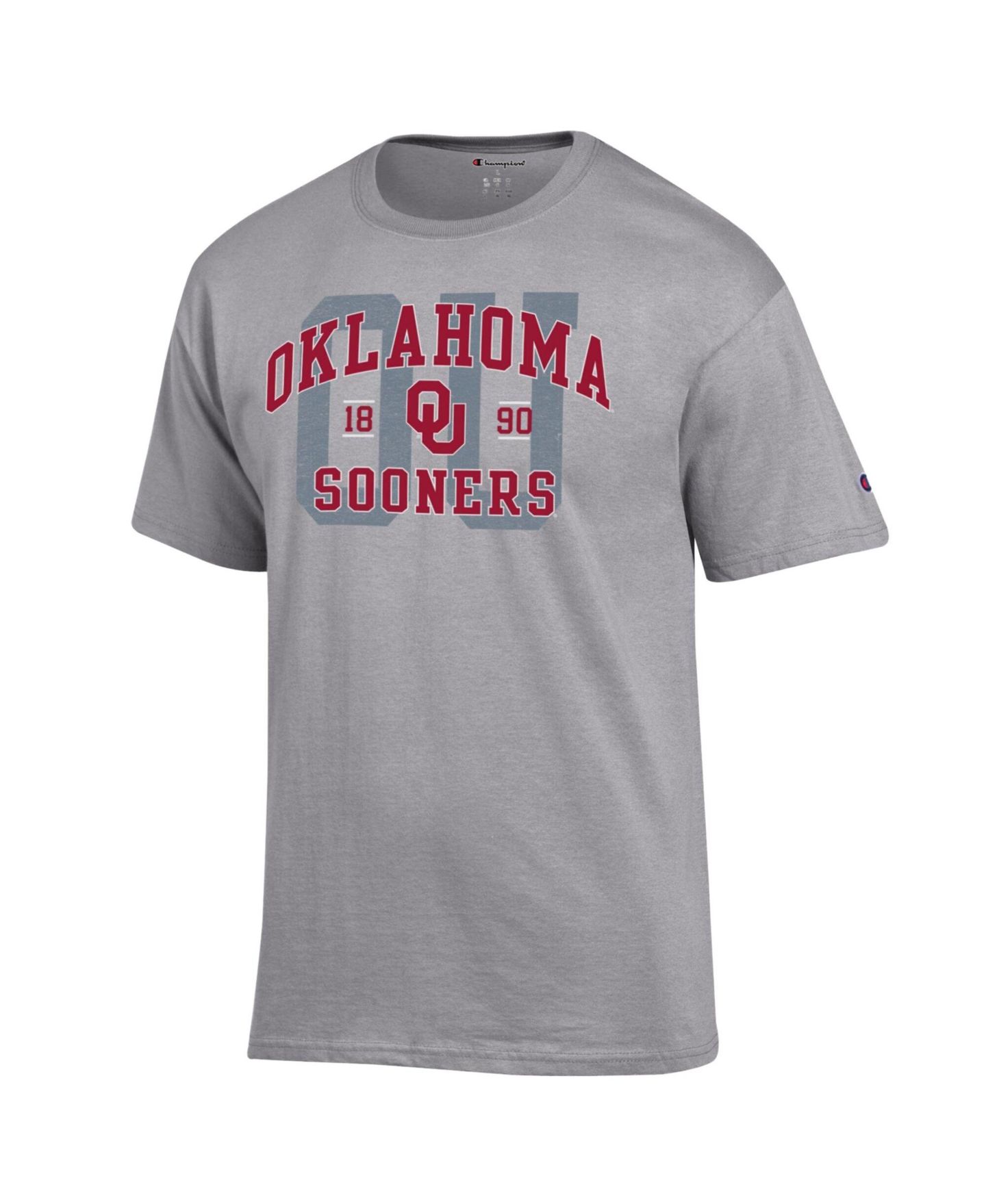 Мужская футболка Champion Heather Gray Oklahoma Sooners Varsity — фото 2