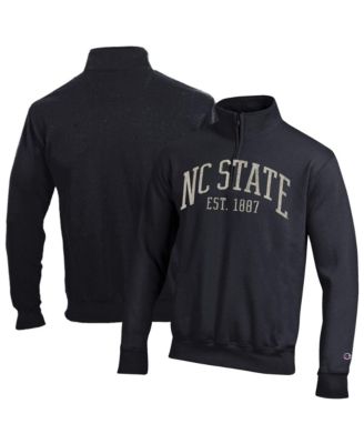 Men's Black NC State Wolfpack Power blend Quarter-Zip Pullover