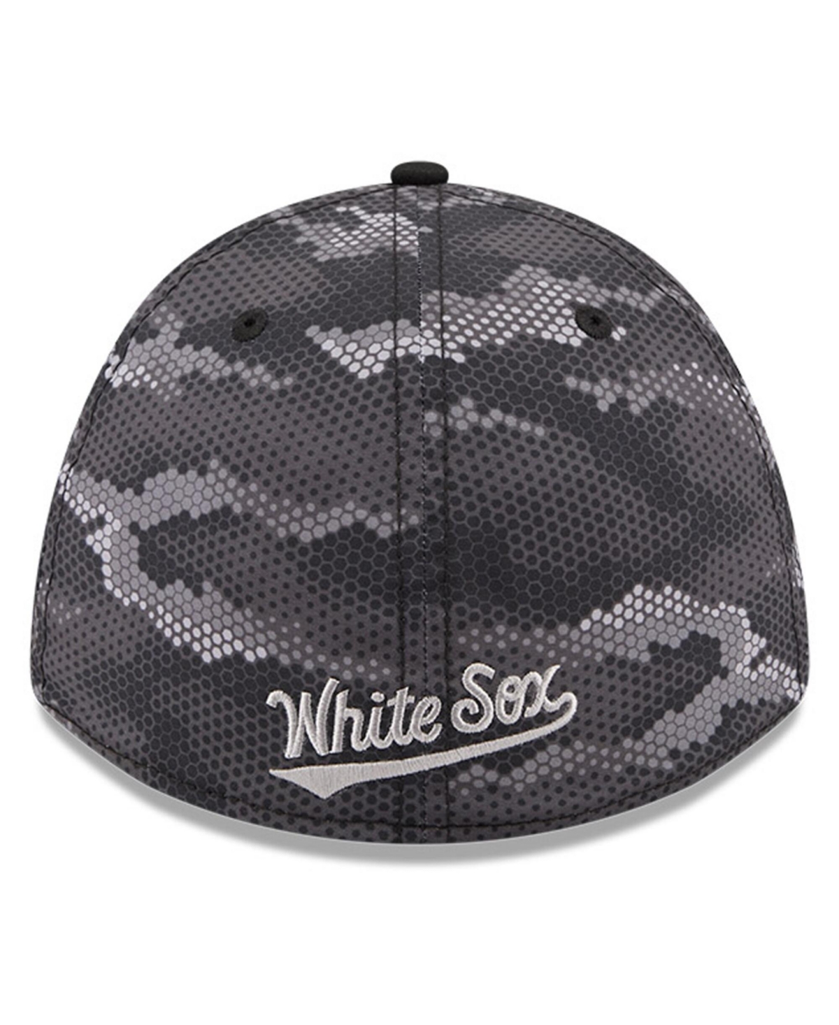 New Era Men's Black Chicago White Sox Camo 39THIRTY A-Frame Flex Hat