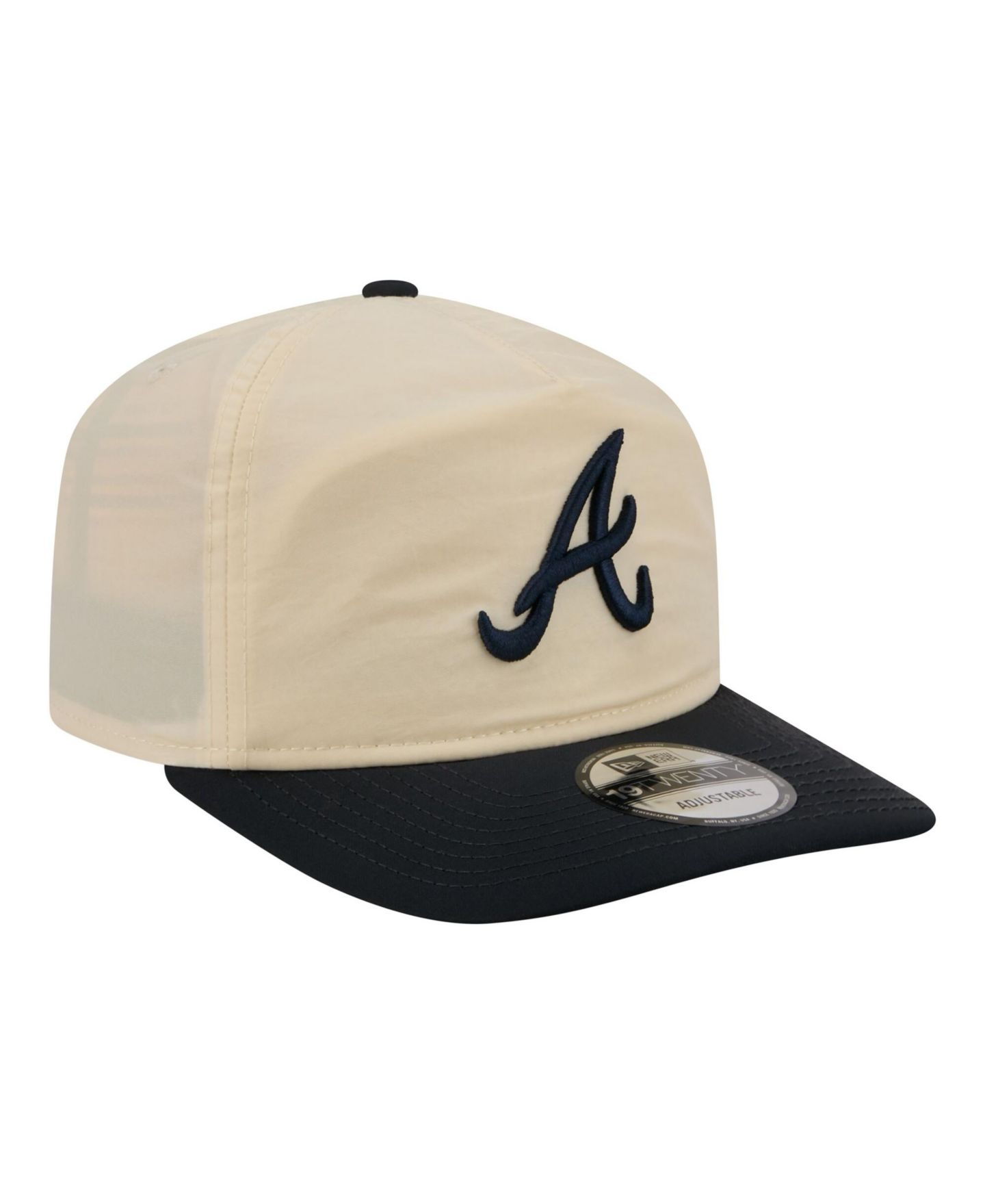 Мужская кепка New Era Cream/Navy Atlanta Braves Everyday 19TWENTY Adjustable Hat — фото 4