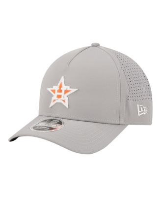 Men's Gray Houston Astros Micro Logo 9FORTY M-Crown A-Frame Adjustable Hat