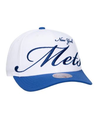 Men's and Women's White, Royal New York Mets XL Script Pro Crown Adjustable Hat