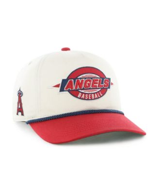 Big Boys and Girls Natural, Red Los Angeles Angels Frame Out Hitch Adjustable Hat