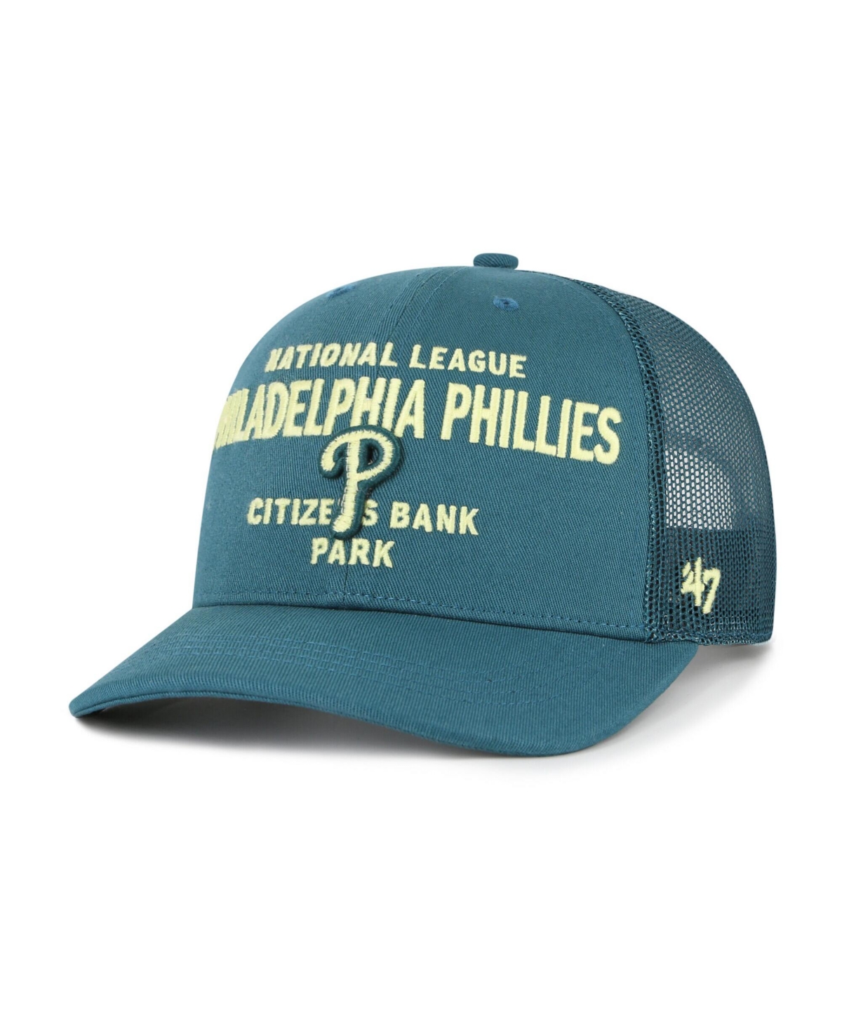 '47 Brand Men's Teal Philadelphia Phillies Contemporary Hitch Adjustable Trucker Hat
