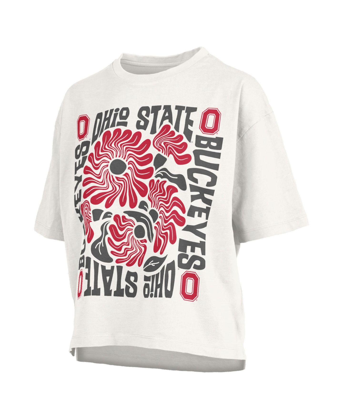 Женская футболка Pressbox Ohio State Buckeyes Elena Oversized Slub — фото 2