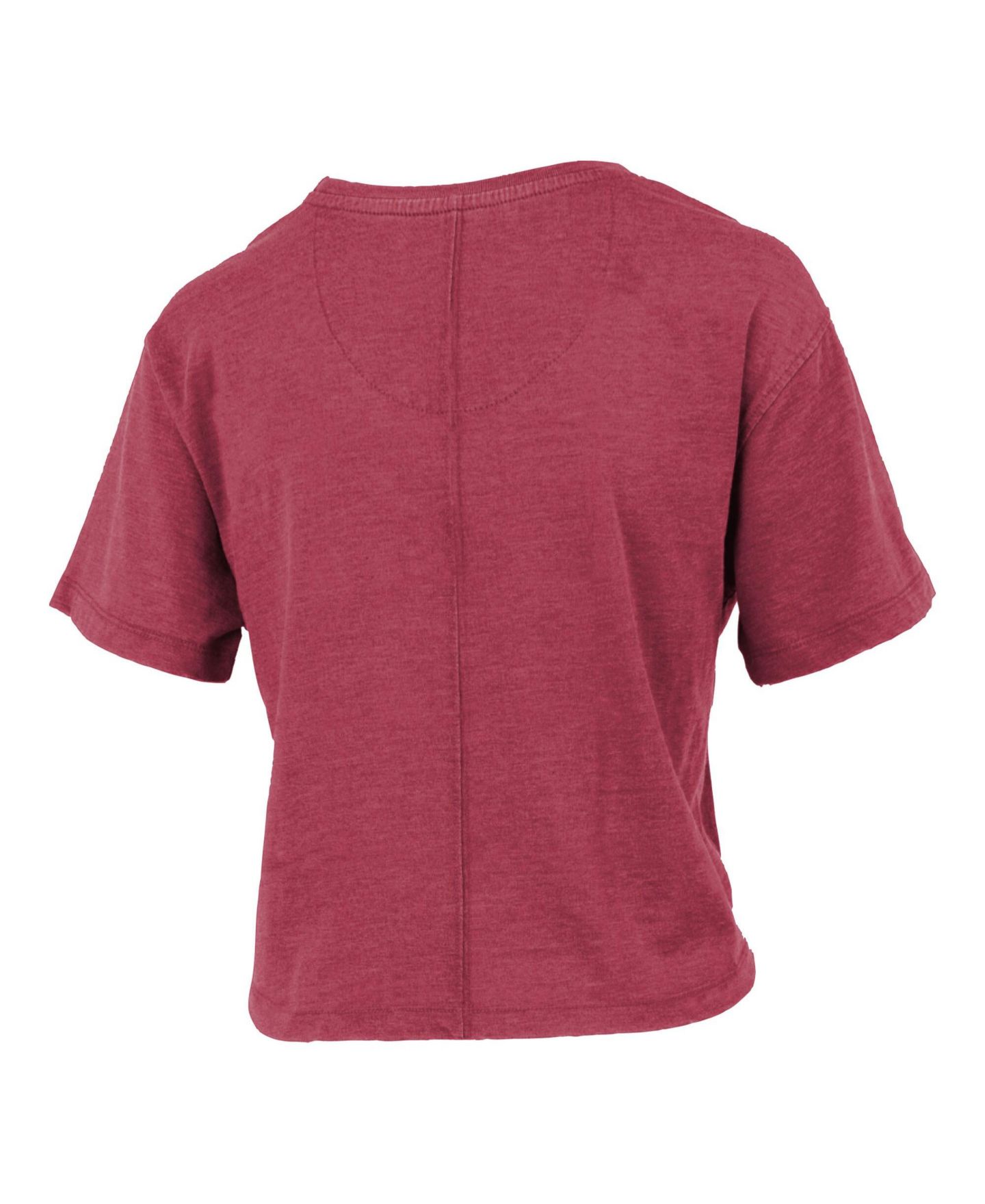 Женская футболка Pressbox Crimson Alabama Crimson Tide Waist Length Script Over Logo — фото 3