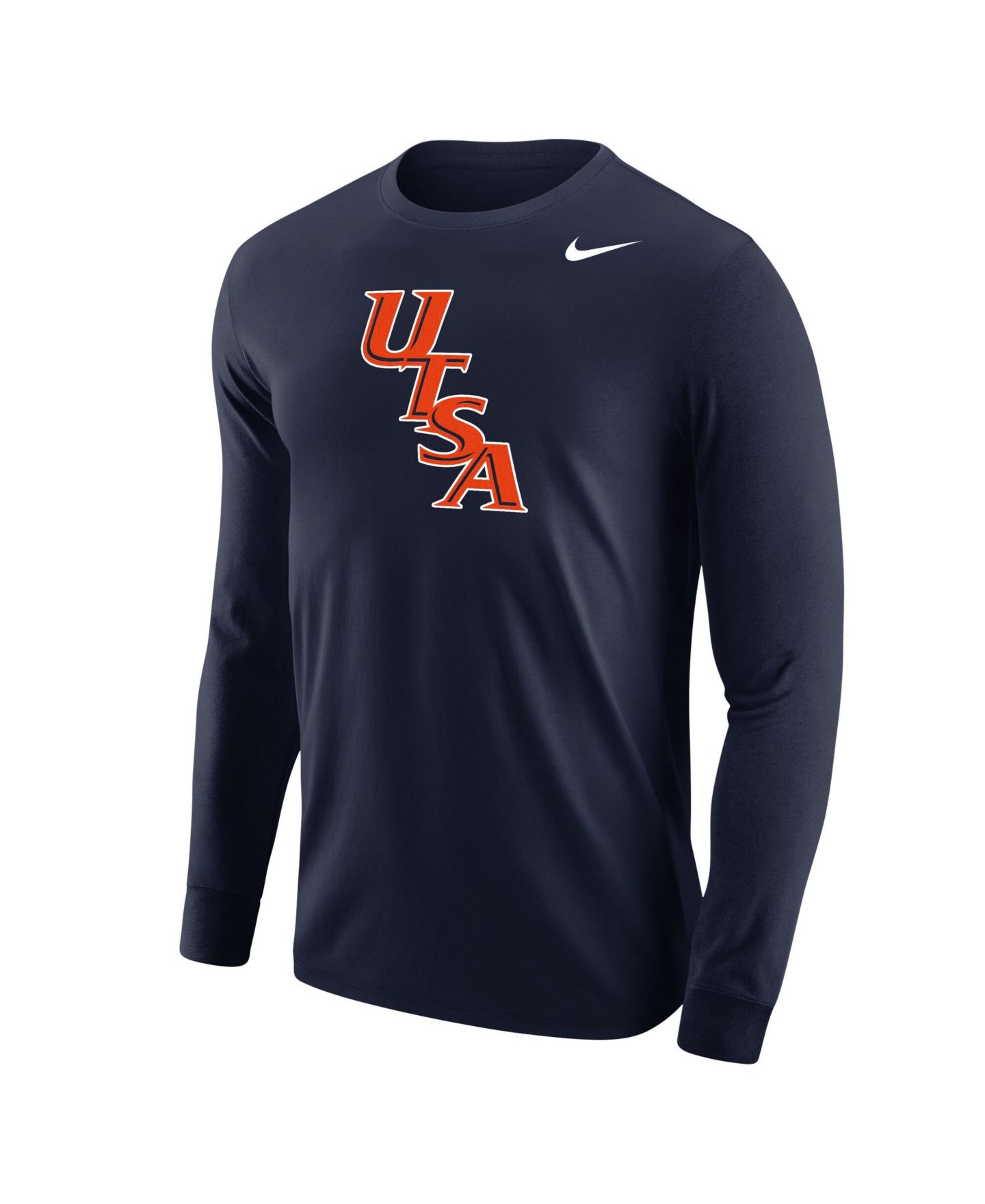 Мужская футболка Nike Navy Utsa Roadrunners Diagonal Logo Long Sleeve — фото 3