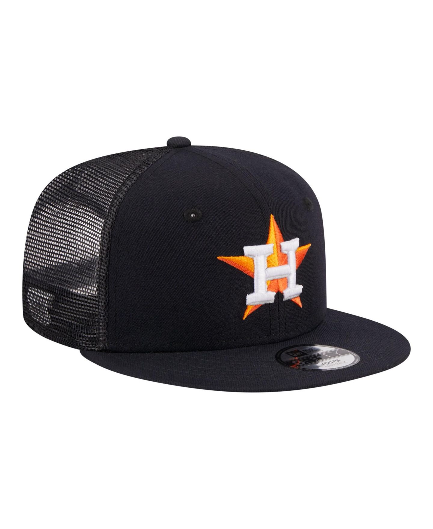 Детская кепка New Era Navy Houston Astros 9FIFTY Trucker Snapback Hat — фото 2