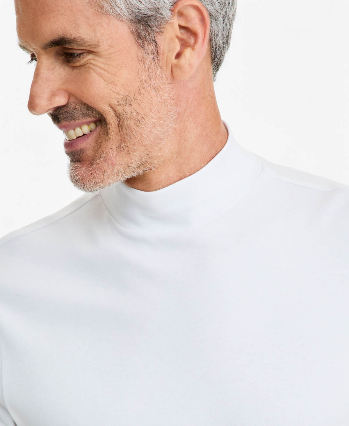 Club Room Men's Solid Mock Neck Shirt, Created for Macy's