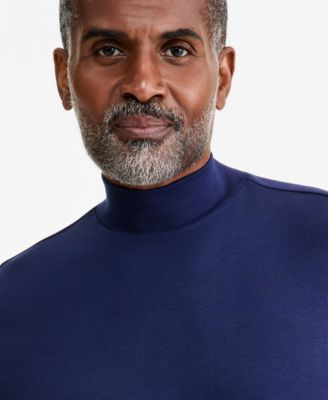 Men's Solid Mock Neck Shirt