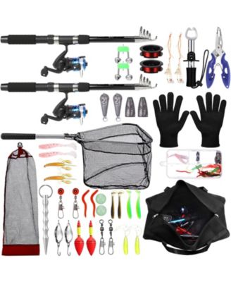 6.89ft Telescopic Fishing Rod Reel Combo Collapsible Kit