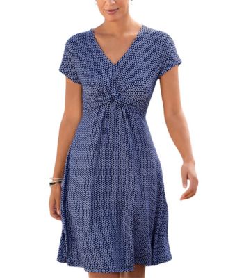 Women's Short Sleeve Print Dress