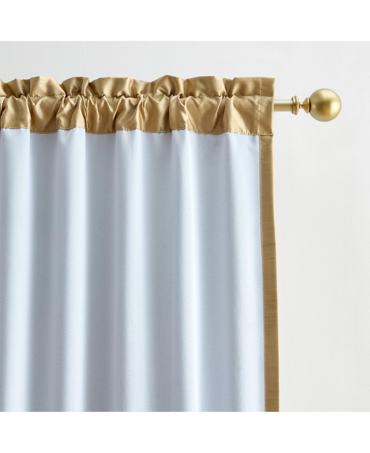 Lenox Imperial Faux Silk Blackout Back Tab/Rod Pocket Window Curtain