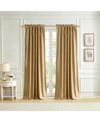 Imperial Faux Silk Blackout Back Tab/Rod Pocket Window Curtain