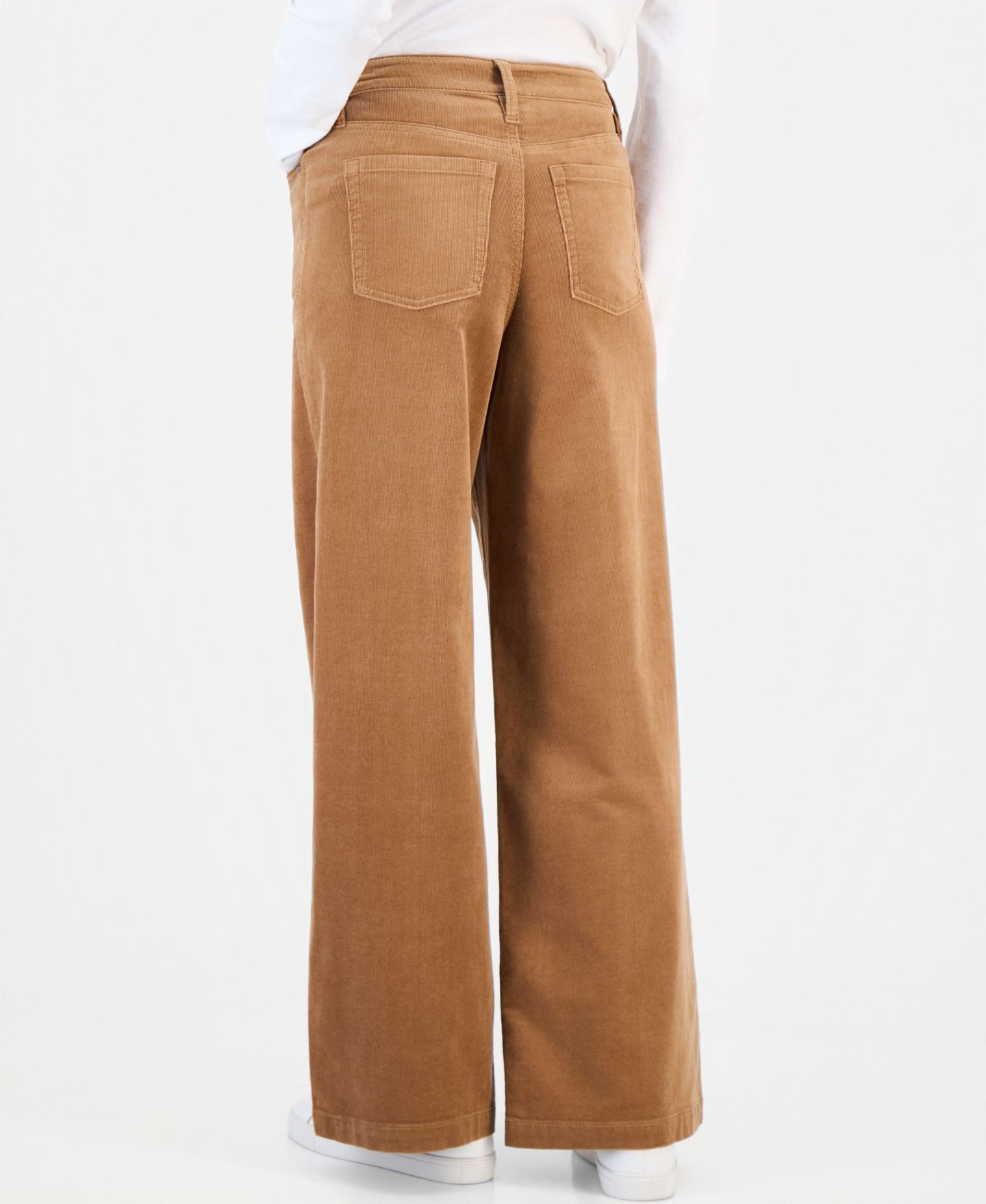 Женские брюки Style & Co High-Rise Corduroy Wide-Leg, цвет: Beechwood — фото 2