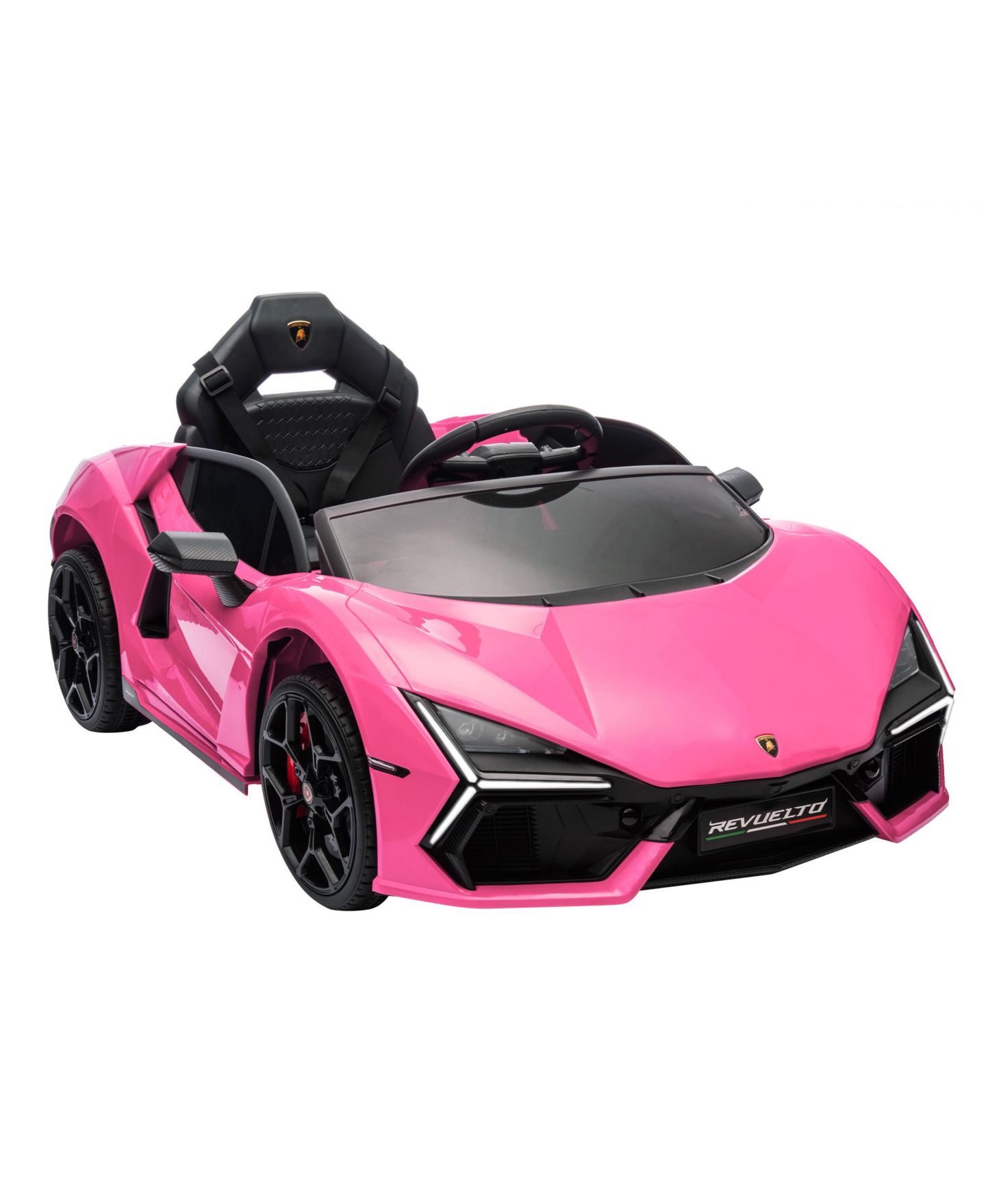 Детская игрушка homfan Lamborghini Revuelto Remote Control Battery Powered Ride-On Car, Ages 3+, цвет: Розовый — фото 1