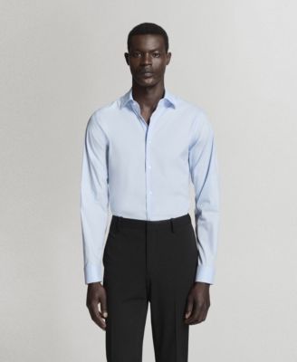 Men's Super Slim Fit Cotton Stretch Dress Shirt