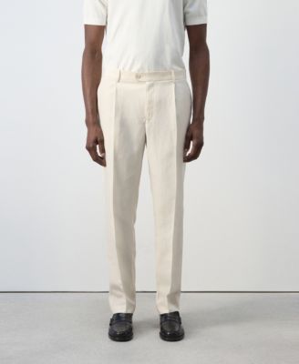 Men's Regular-Fit Lyocell-Linen-Blend Pants