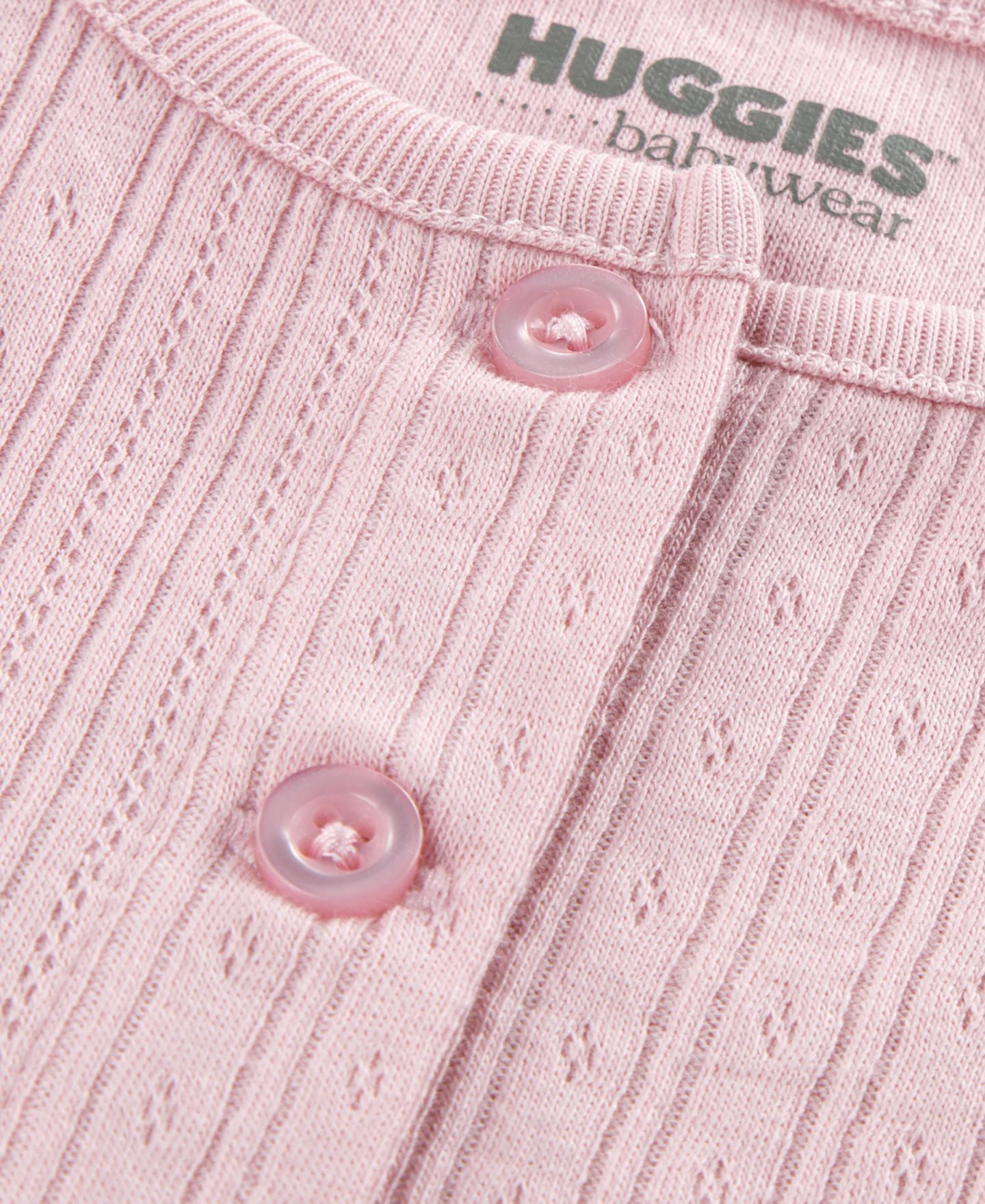 Детский комплект Huggies для девочки: кардиган, платье и панталоны, 3 предмета, цвет: Розовый — фото 3