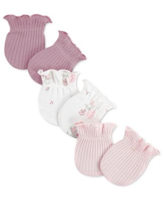 Baby Girls' Babywear Mittens, 3-Pack