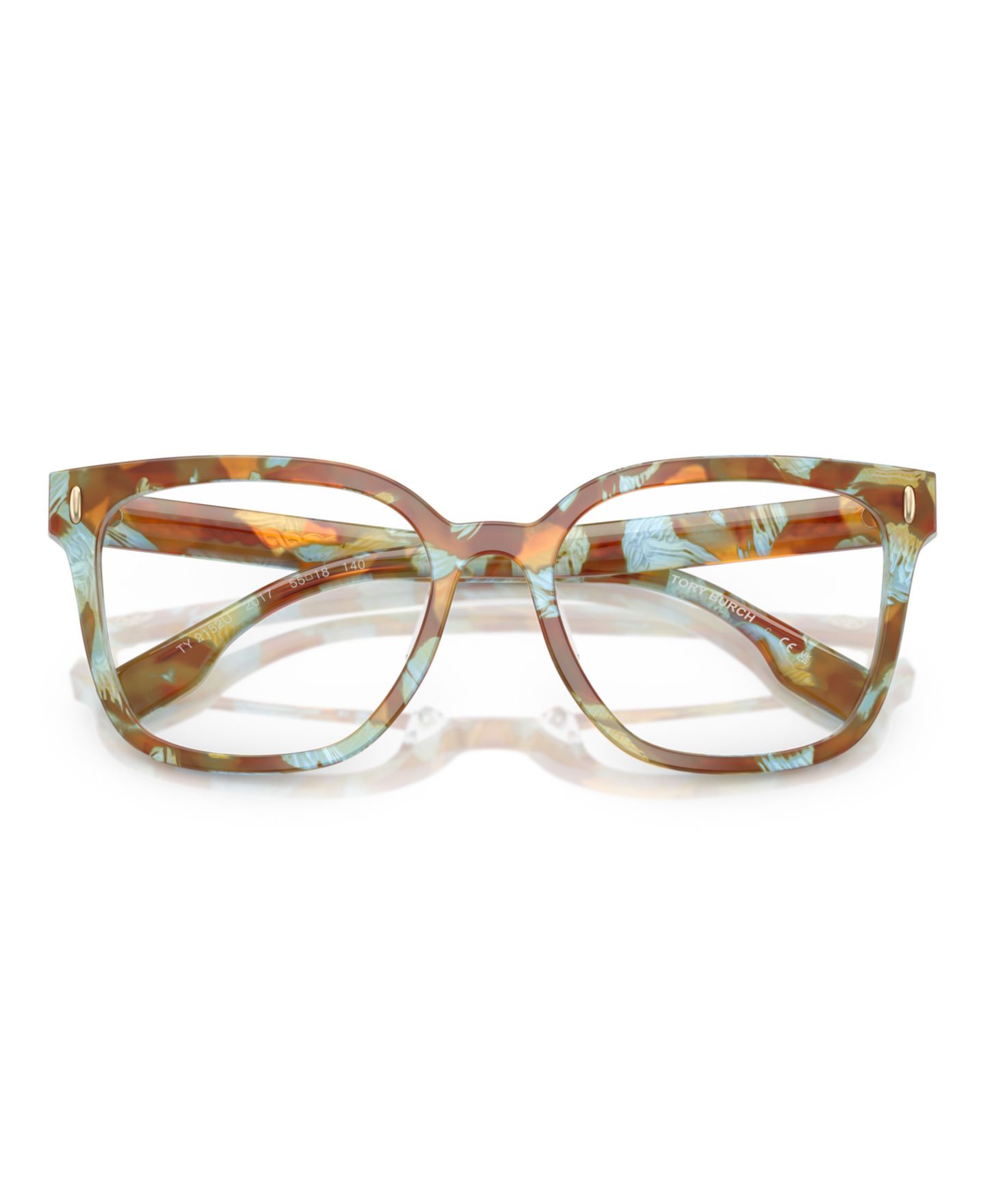 Женские очки Tory Burch Eyeglasses, TY2152U, цвет: Синий медовый черепаховый — фото 5