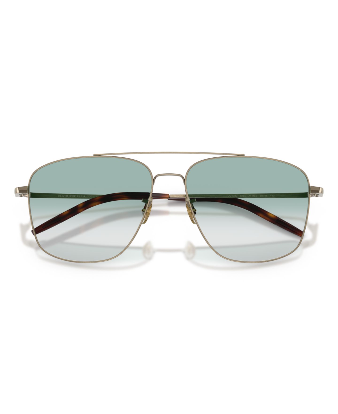 Очки Oliver Peoples Unisex Aymes Eyeglasses, OV1380, цвет: Состаренный золотой — фото 2