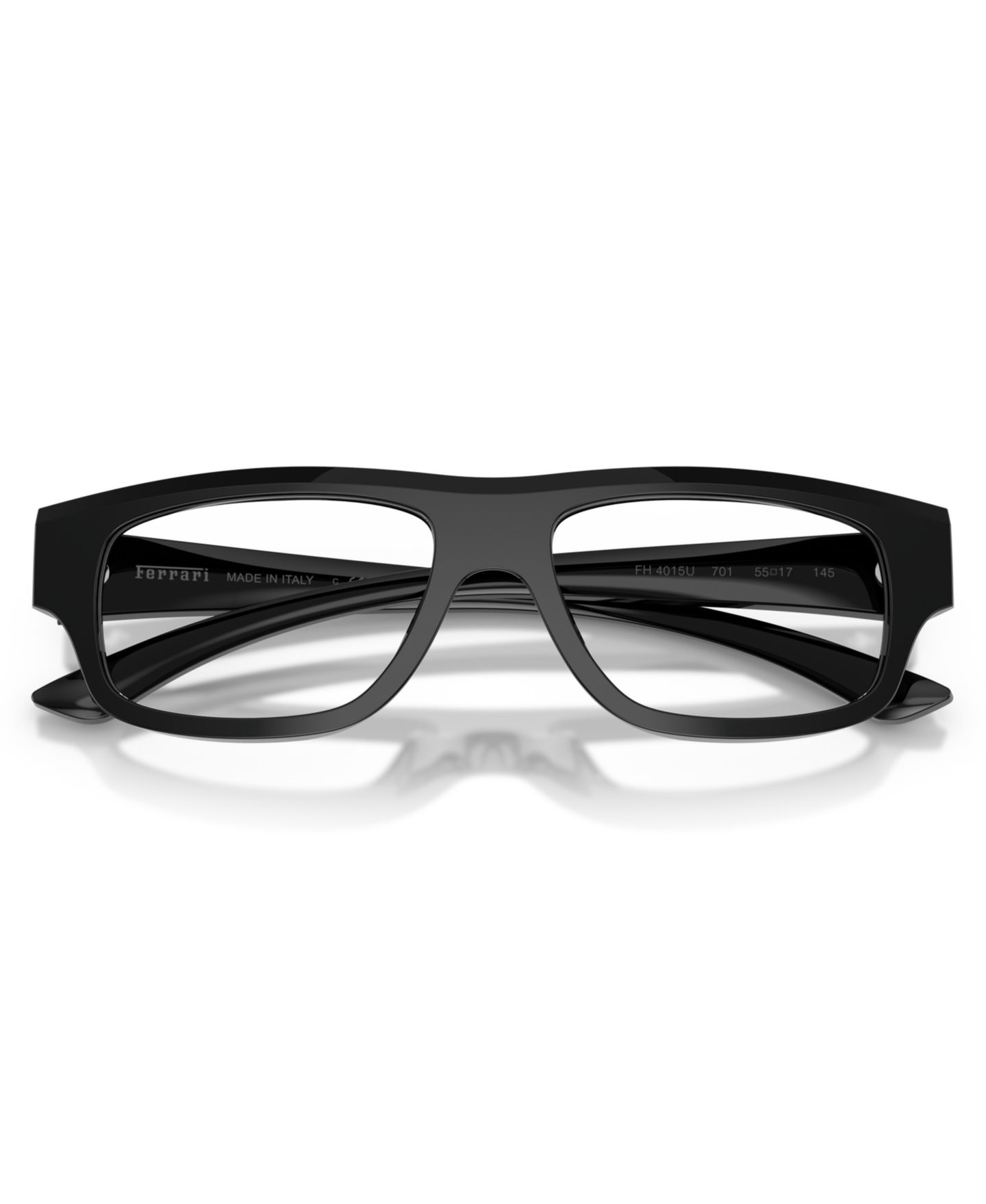 Очки Ferrari Unisex Eyeglasses, FH4015U, цвет: Чёрный блестящий — фото 5