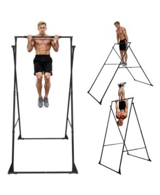 Yoga Swing Stand Frame, 440.9 lb Capacity, Triangular Aerial Rig with EVA Foam, 4-Level Horizontal and 6-Level Vertical Adjustment