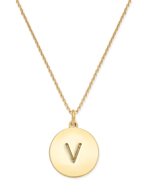 UPC 098686491366 product image for kate spade new york 12k Gold-Plated Initials Pendant Necklace | upcitemdb.com
