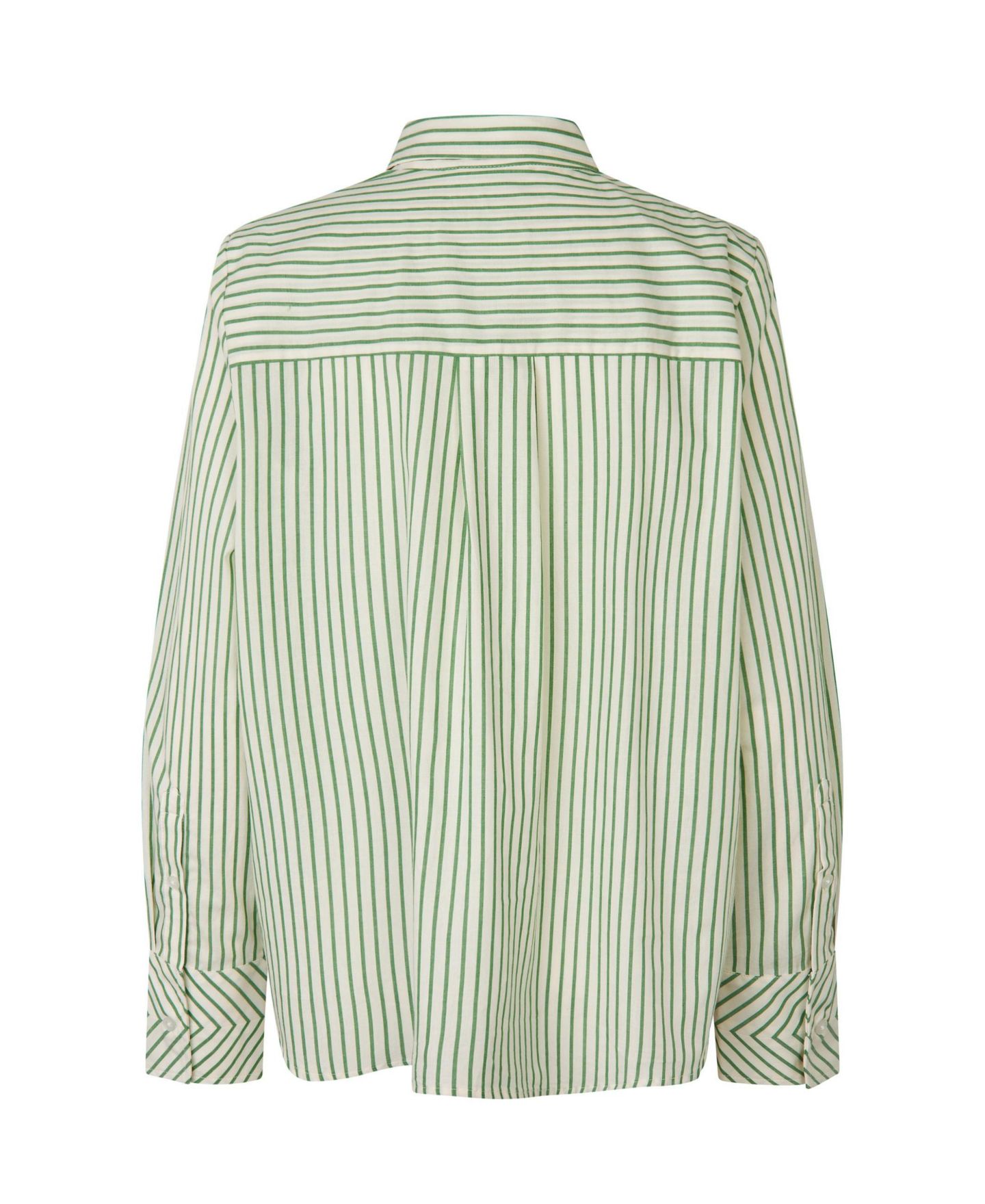 Женская рубашка Masai Copenhagen Mairyelle Striped Long-Sleeve Button-Down, цвет: Мятный зелёный — фото 5