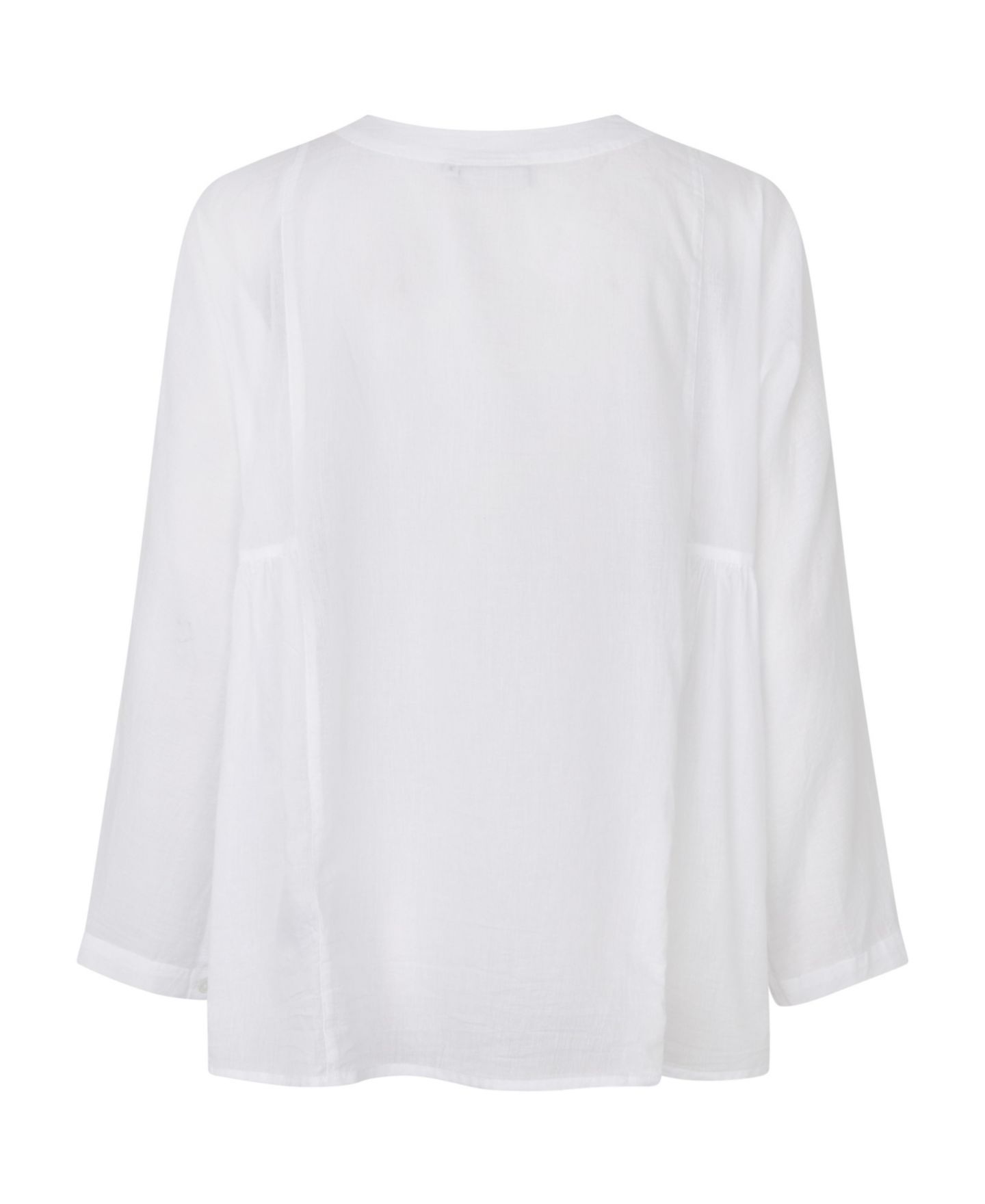 Женская блузка Masai Copenhagen MaIanelle Long-Sleeve Cotton Button-Up, цвет: Белый — фото 5