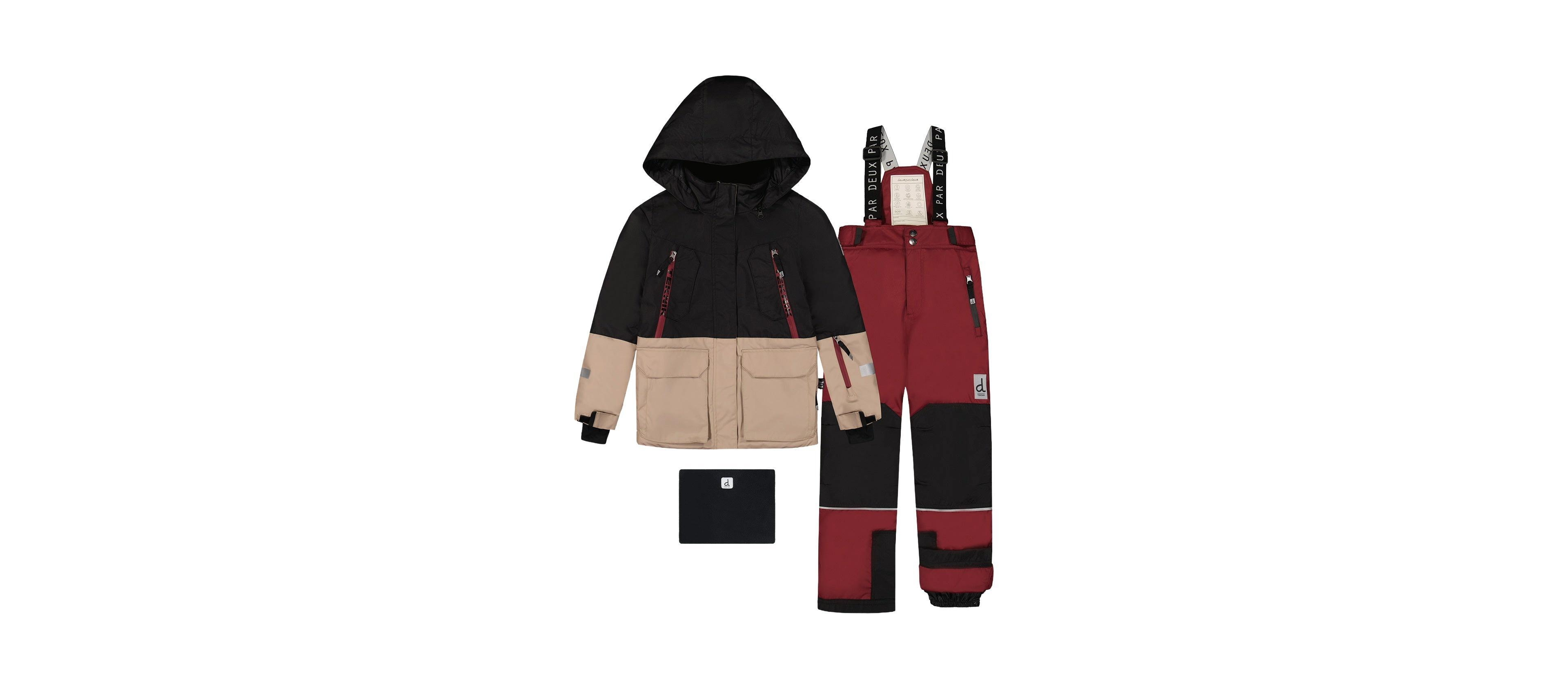 Deux par Kids&baby(4T-5T) Toddler Boy Two Piece Teknik Snowsuit
