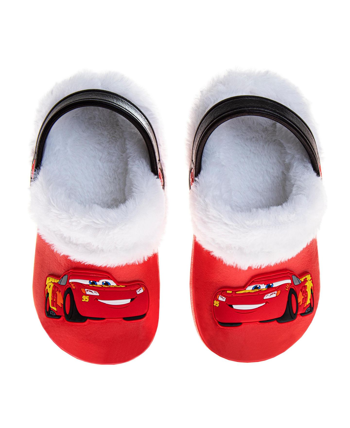 Сабо Disney Clogs Fuzzy, Fleece Lined and Warm Garden Shoes для мальчиков, цвет: Красный — фото 5