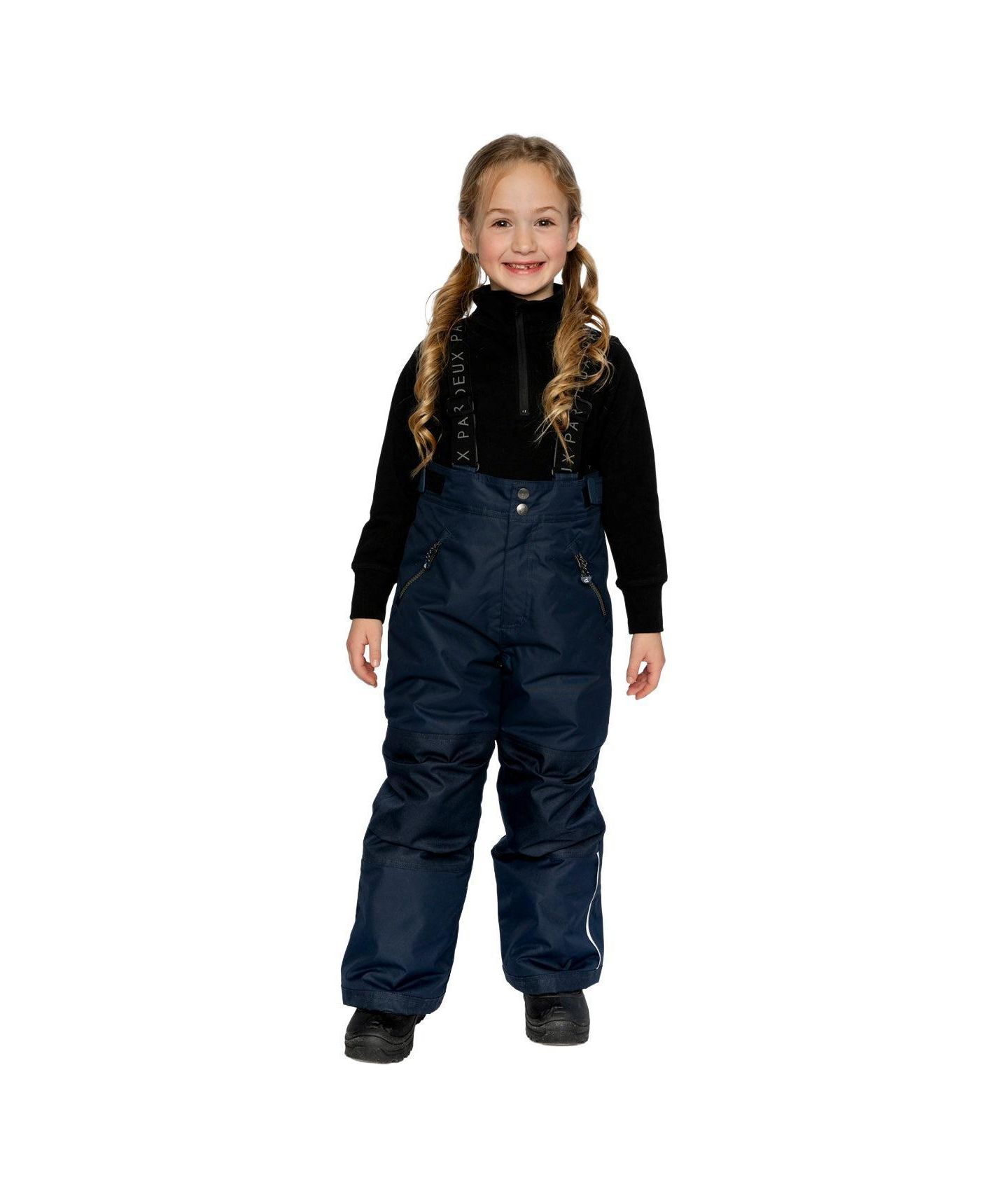 Брюки Deux par Deux &babyLittle and Big Unisex Play Snow для мальчиков, цвет: Тёмно-синий — фото 4