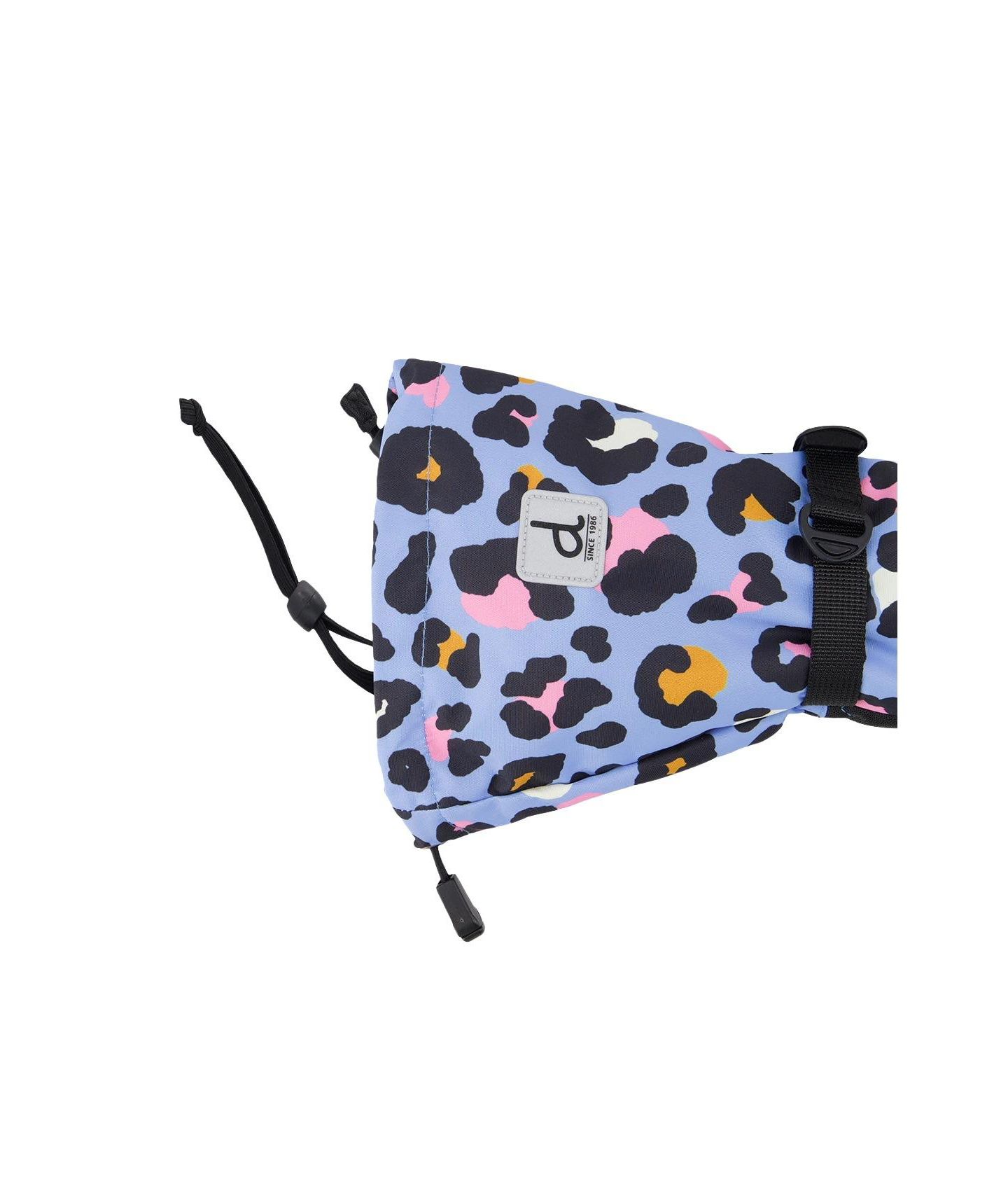 Перчатки Deux par Deux Leopard Print Teknik Winter Mittens для девочек, цвет: Синий леопардовый с принтом — фото 6