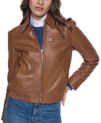 Women's Smooth Lamb Bomber Jacket