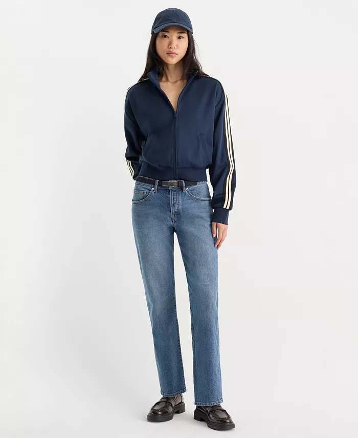 Women's Vintage Form-Hugging Straight Jeans - thumbnail 3