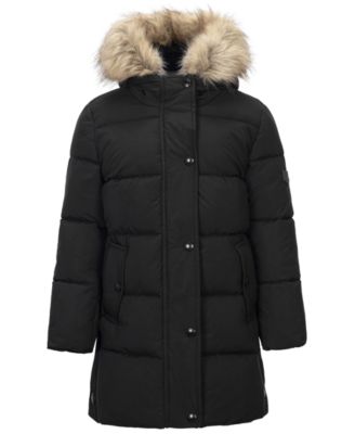 Girls' 7-16 Long-Sleeve Expedition Hooded Parka Coat