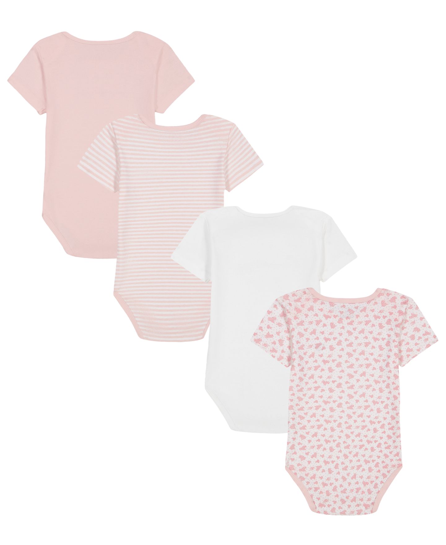 Боди Baby, короткий рукав, 4 шт. — Tommy Hilfiger, цвет: Розовый — фото 7