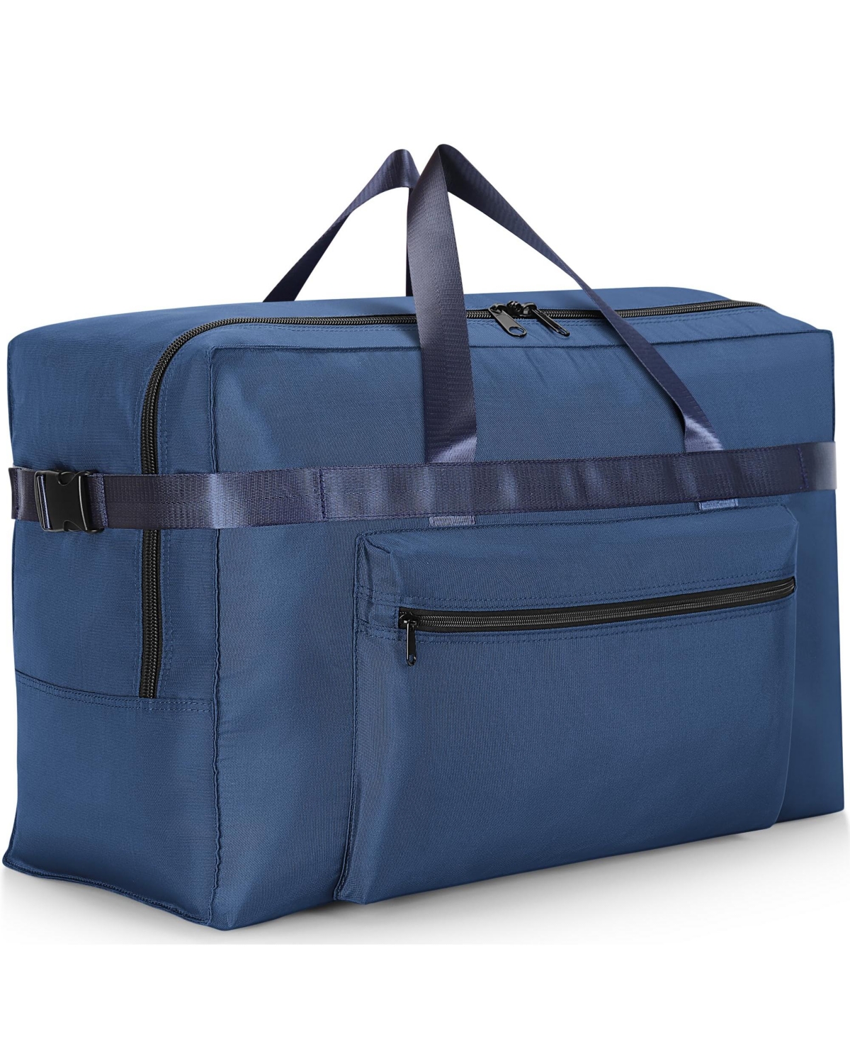 Piscifun 120L Foldable Waterproof Travel Duffel Bag Heavy Duty Versatile Storage for Camping Moving - Blue