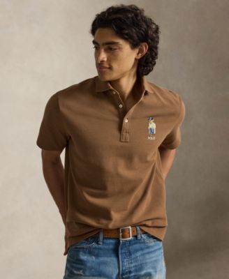 Men's Classic-Fit Polo Bear Mesh Polo Shirt