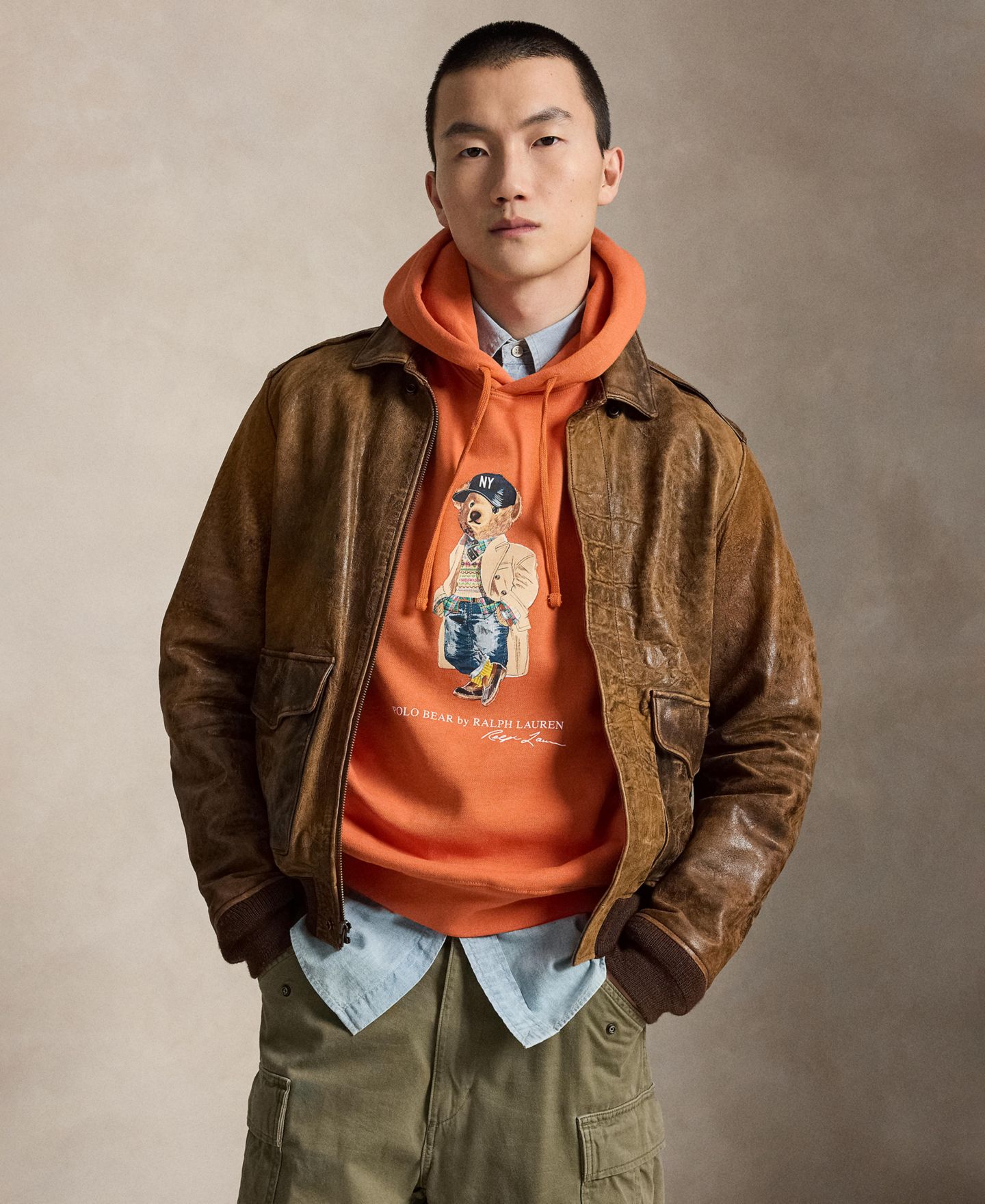 Мужское худи Polo Ralph Lauren Polo Bear Fleece, цвет: Небесно-голубой — фото 4