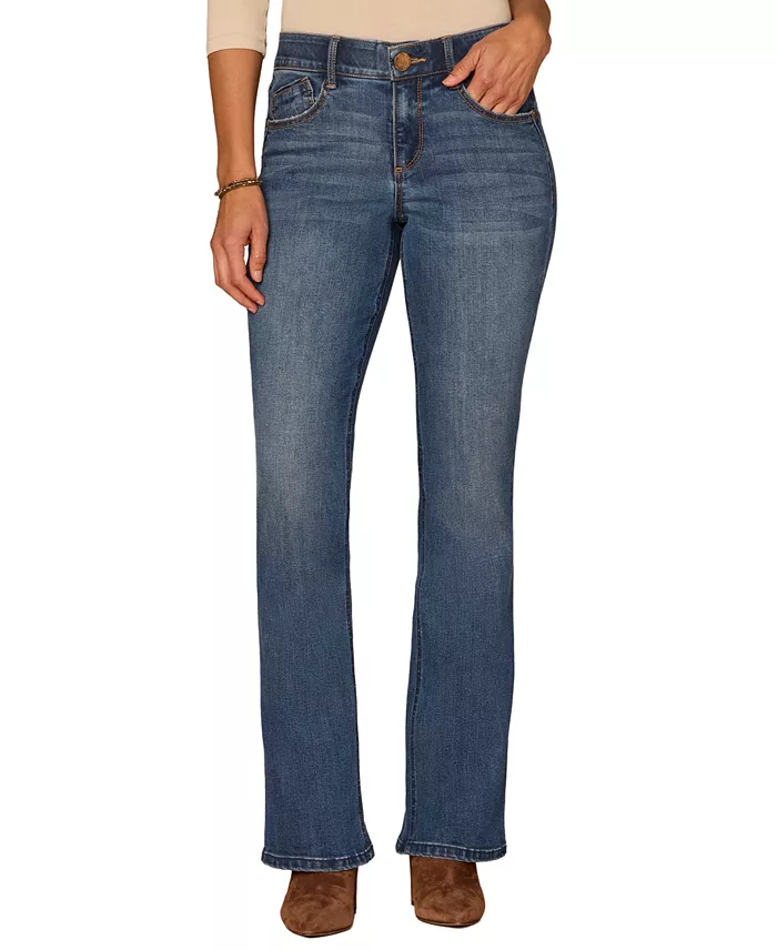 Petite "Ab"solution Luxe Touch Itty Bitty Bootcut Jeans - thumbnail 9