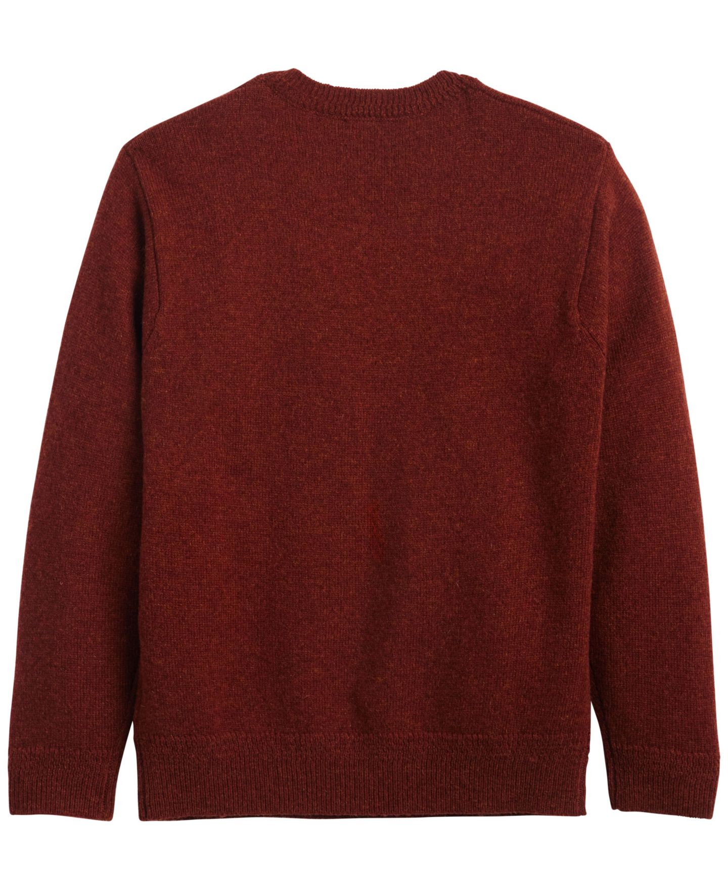 Мужской свитер Pendleton Wool Crewneck, цвет: Тёмный красный меланжевый — фото 7